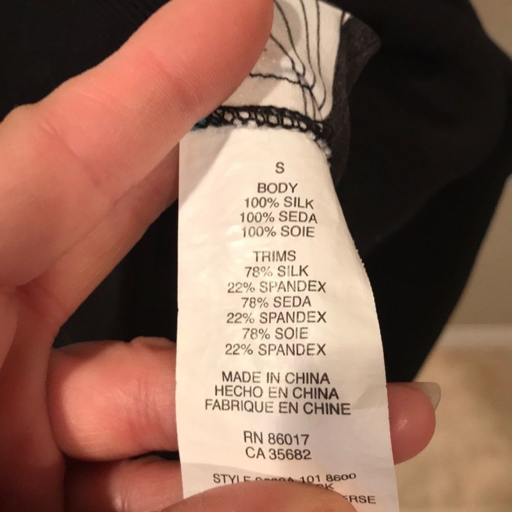 BEBE Silk/Spandex Printed Party Dress - Picture 11 of 11